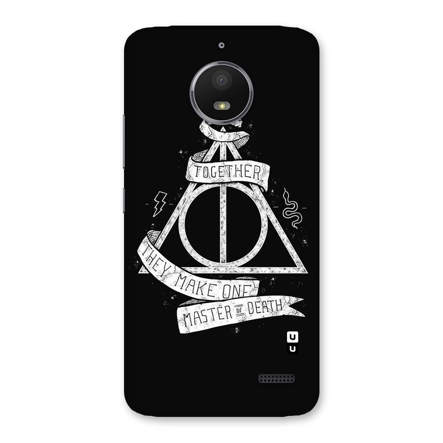 White Ribbon Back Case for Moto E4