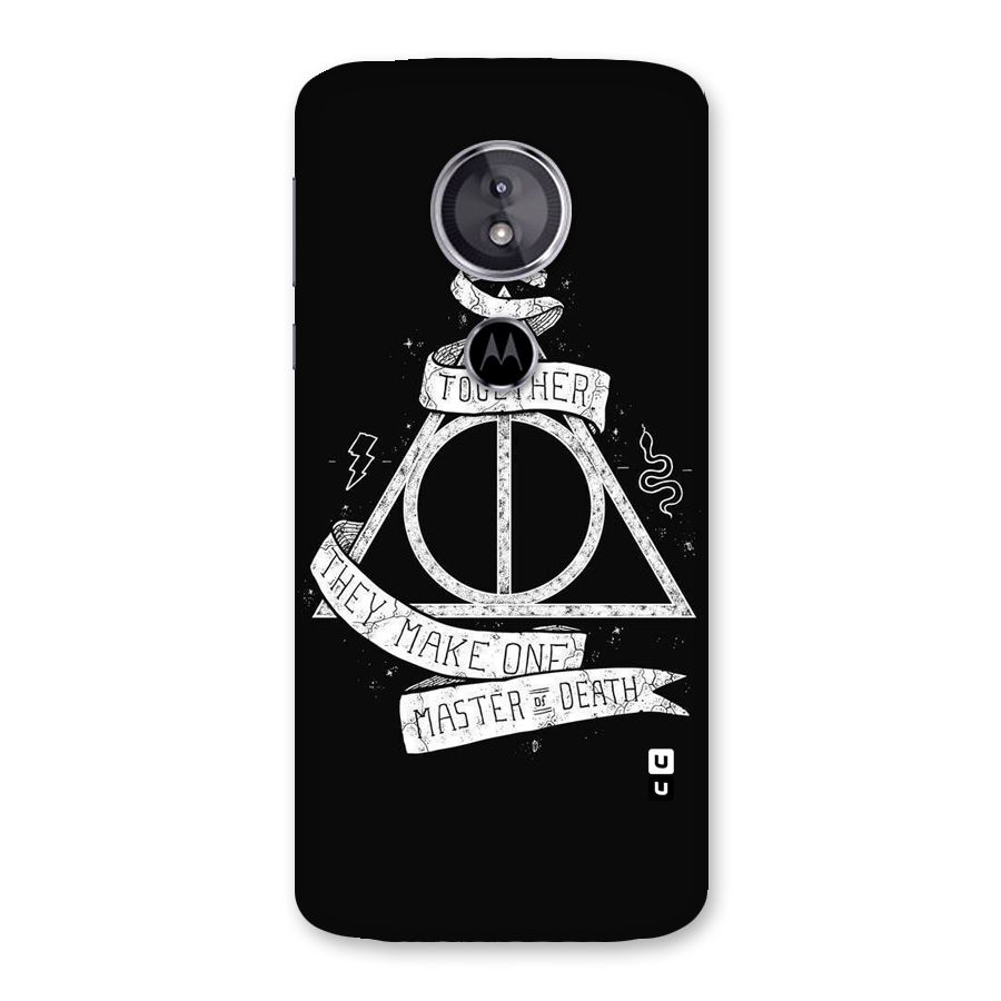 White Ribbon Back Case for Moto E5