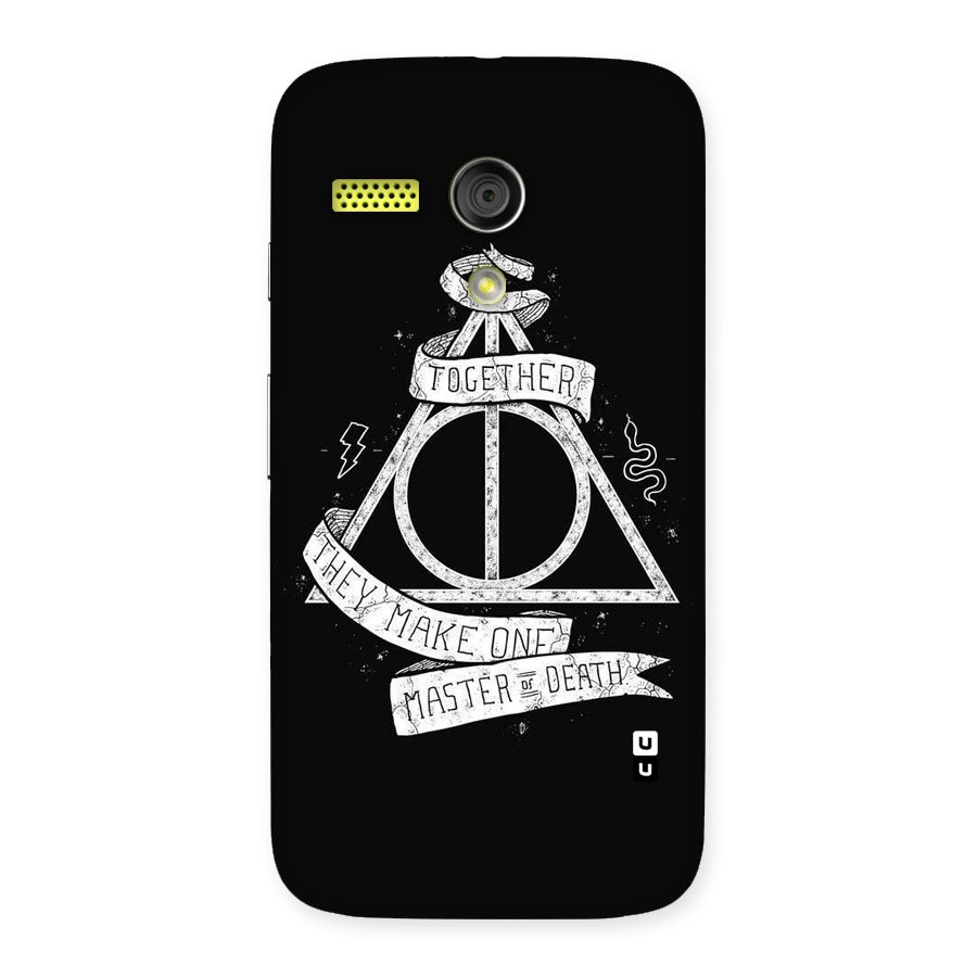White Ribbon Back Case for Moto G