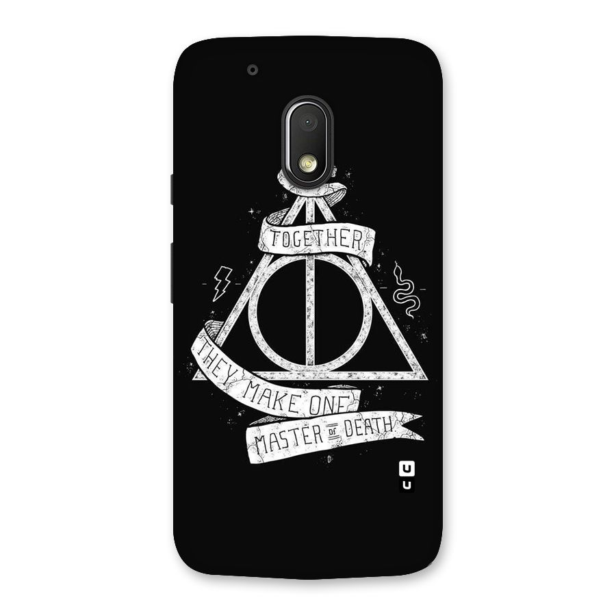 White Ribbon Back Case for Moto G4 Play
