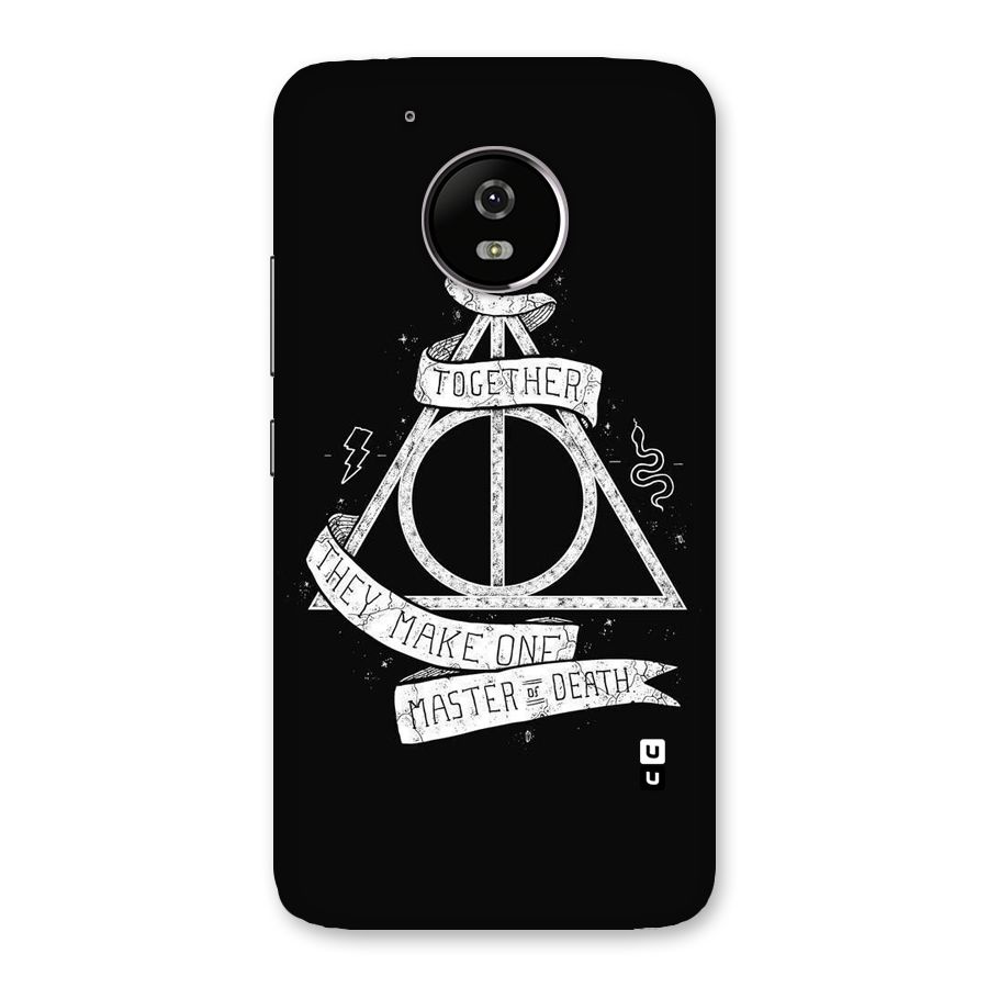 White Ribbon Back Case for Moto G5