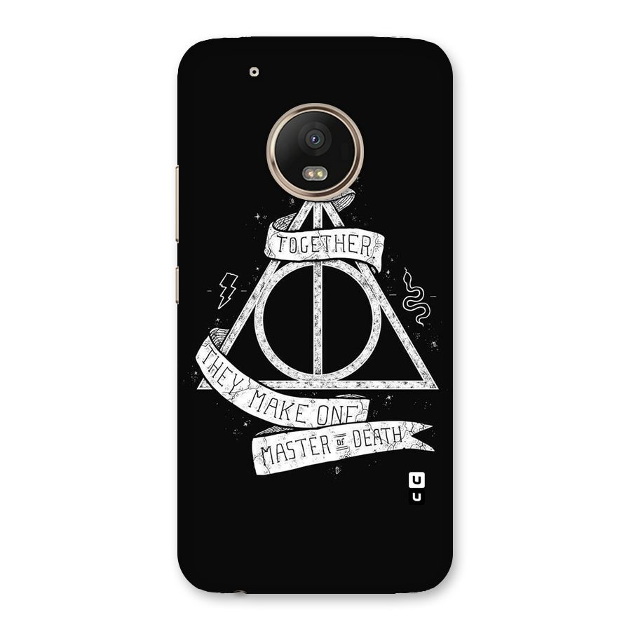 White Ribbon Back Case for Moto G5 Plus