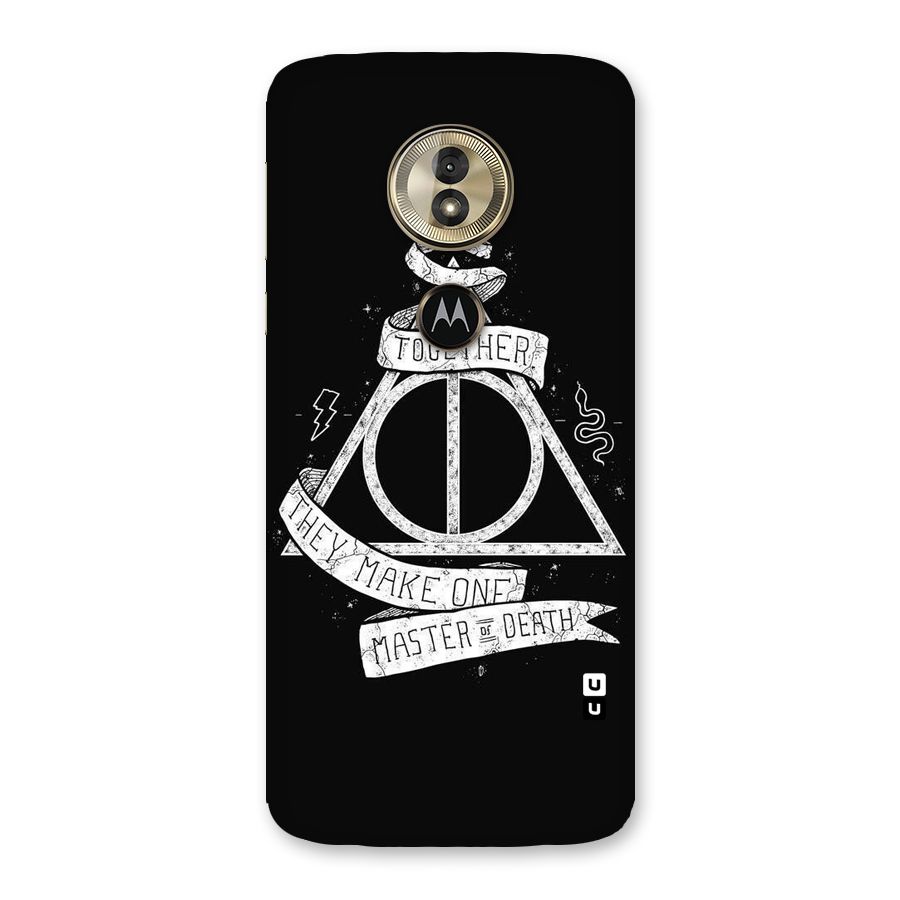 White Ribbon Back Case for Moto G6 Play