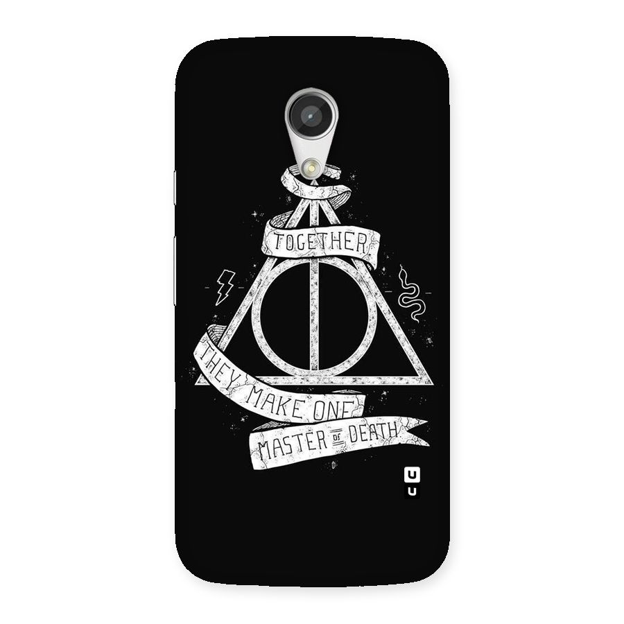 White Ribbon Back Case for Moto G 2nd Gen