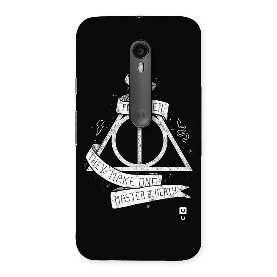 White Ribbon Back Case for Moto G Turbo