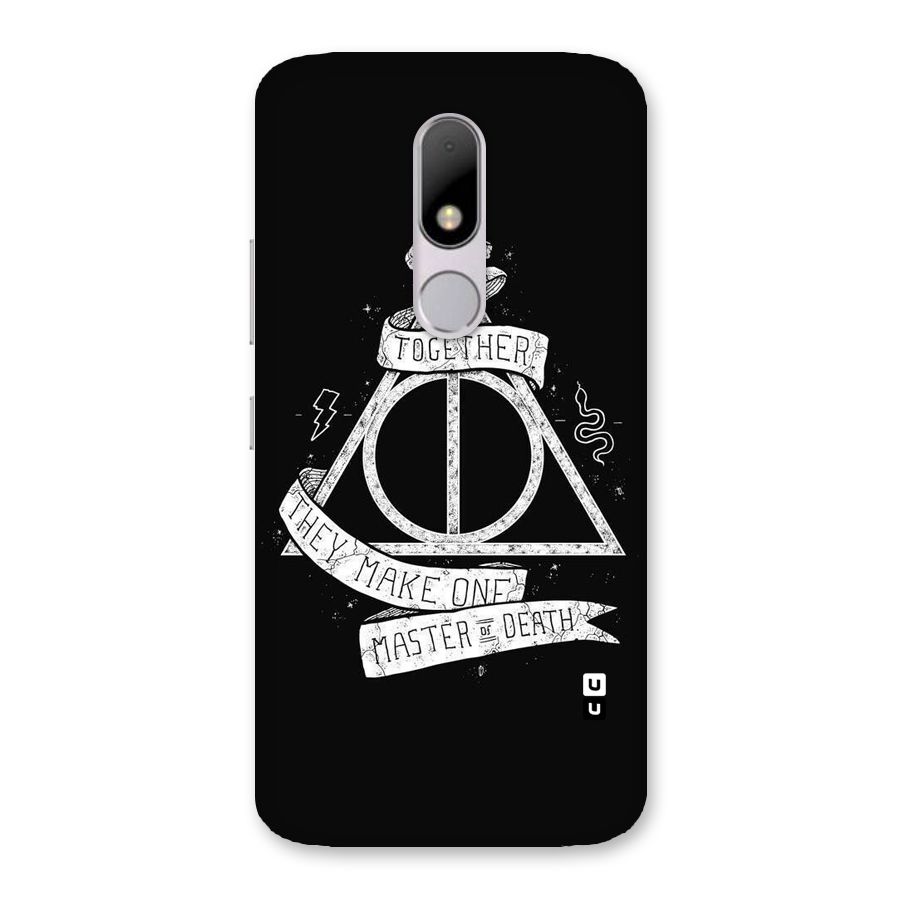 White Ribbon Back Case for Moto M