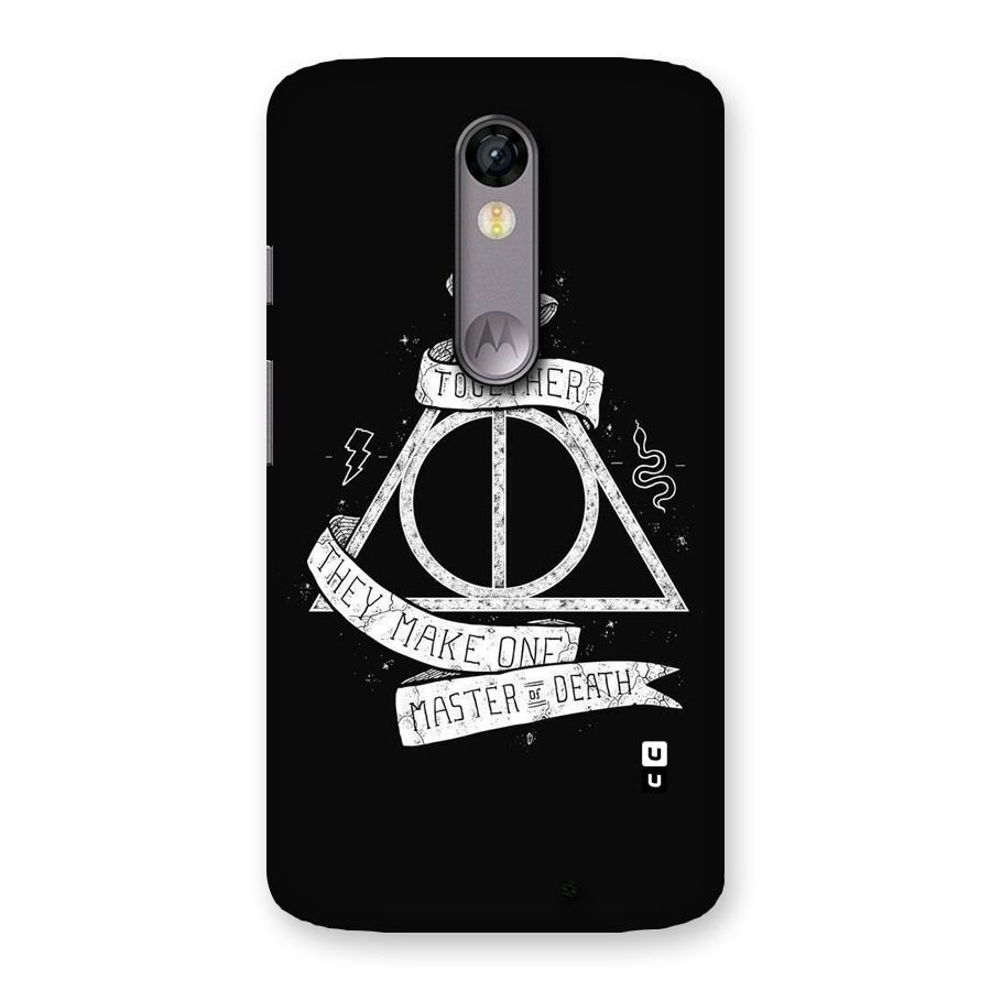 White Ribbon Back Case for Moto X Force