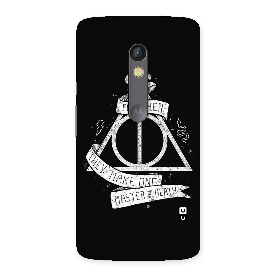 White Ribbon Back Case for Moto X Play