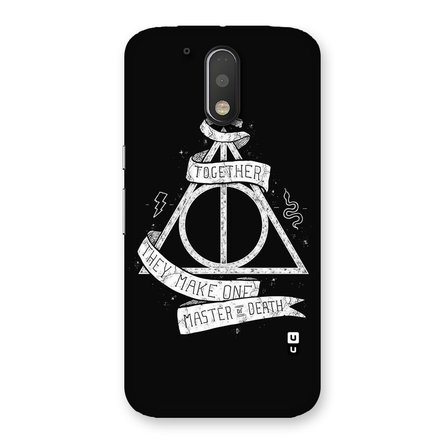 White Ribbon Back Case for Motorola Moto G4