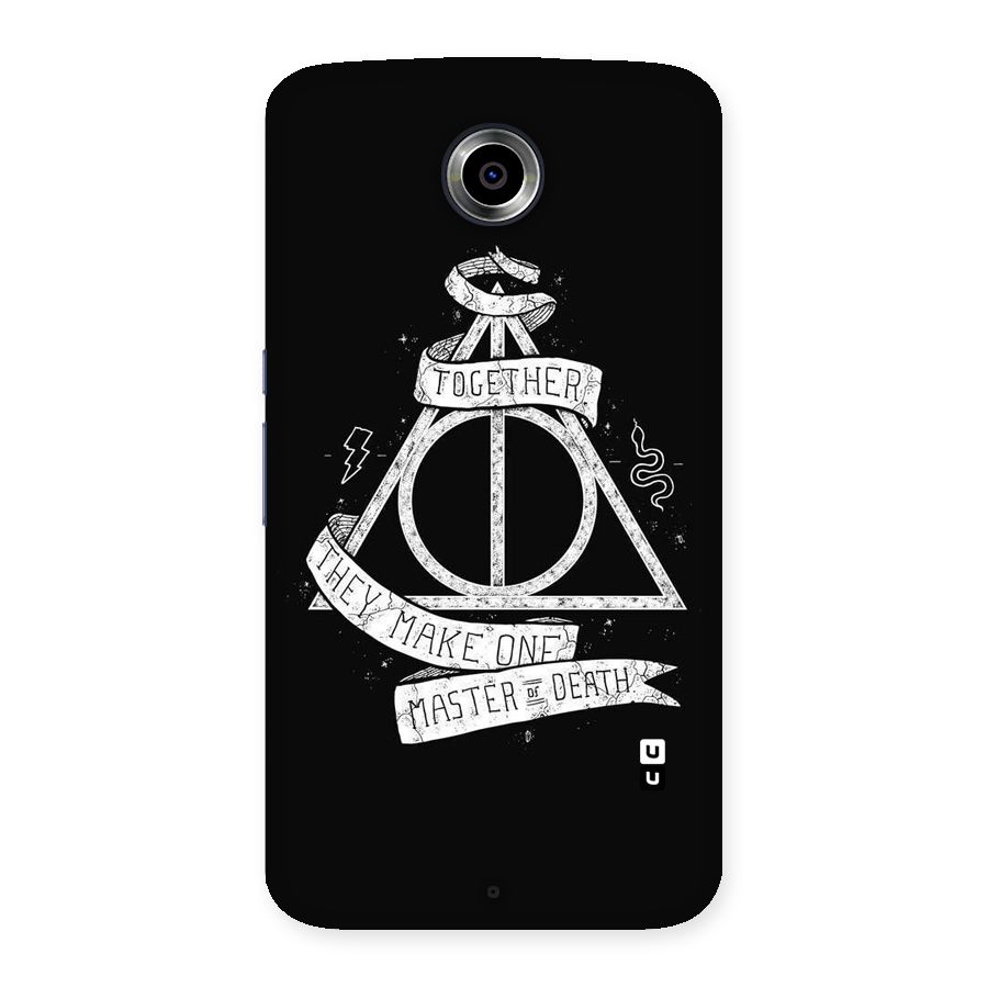 White Ribbon Back Case for Nexsus 6
