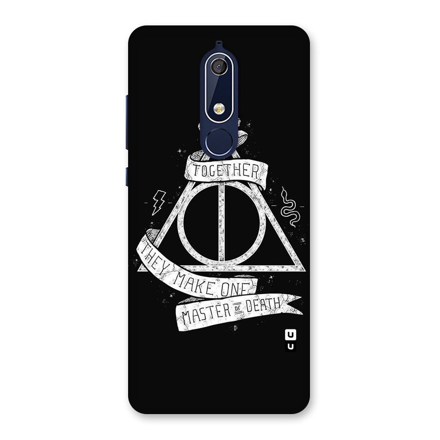 White Ribbon Back Case for Nokia 5.1