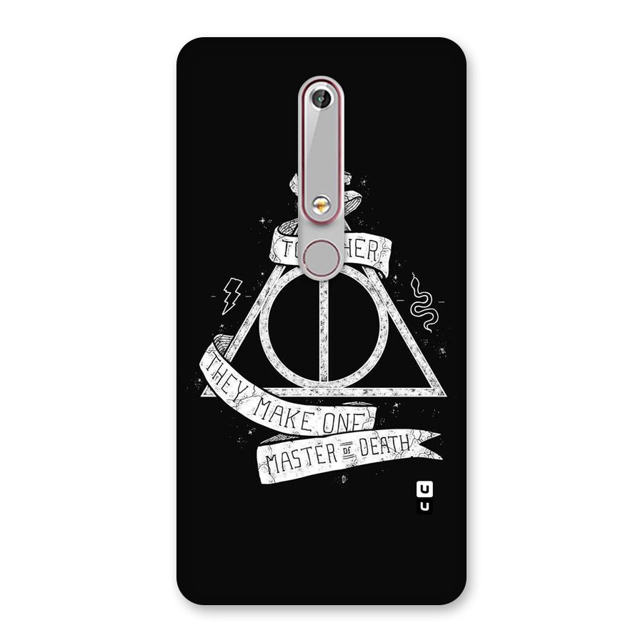White Ribbon Back Case for Nokia 6.1
