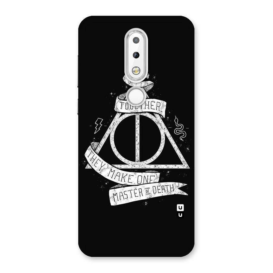 White Ribbon Back Case for Nokia 6.1 Plus