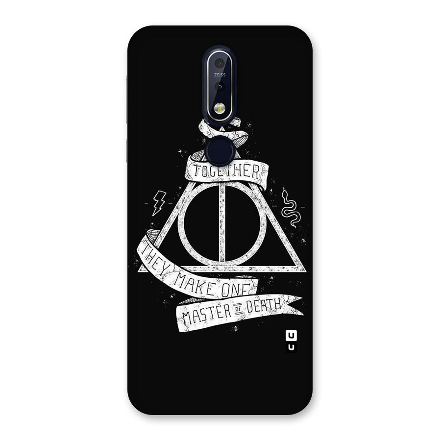 White Ribbon Back Case for Nokia 7.1