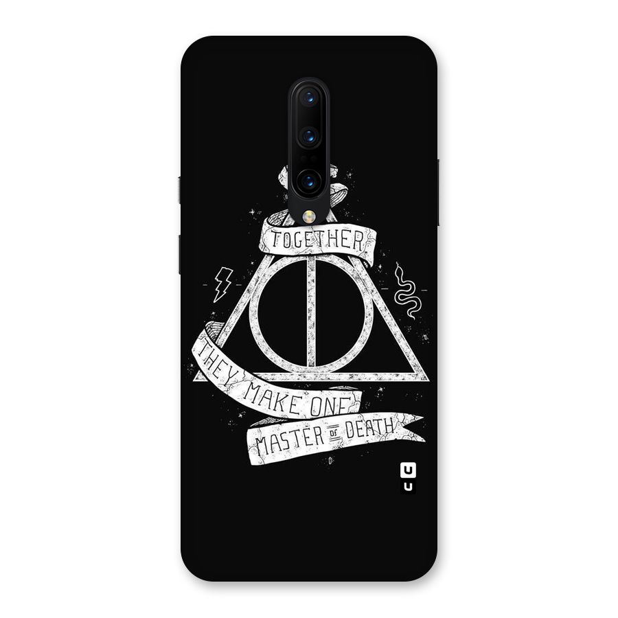 White Ribbon Back Case for OnePlus 7 Pro