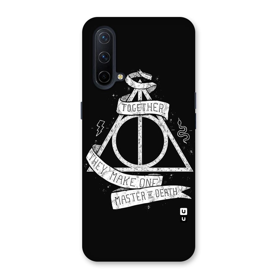 White Ribbon Back Case for OnePlus Nord CE 5G