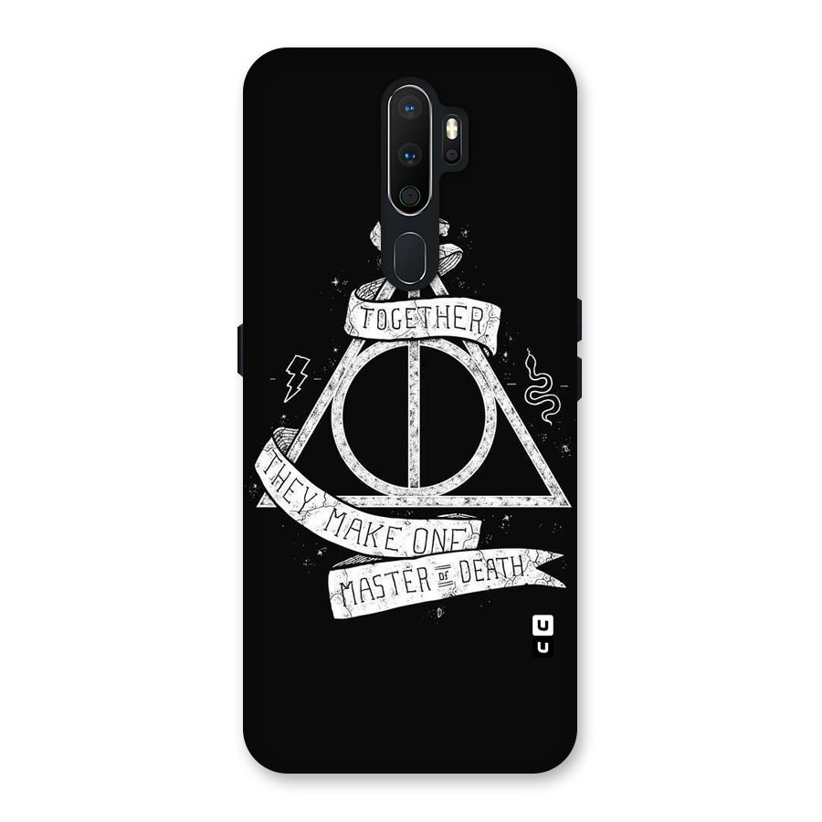 White Ribbon Back Case for Oppo A5 (2020)