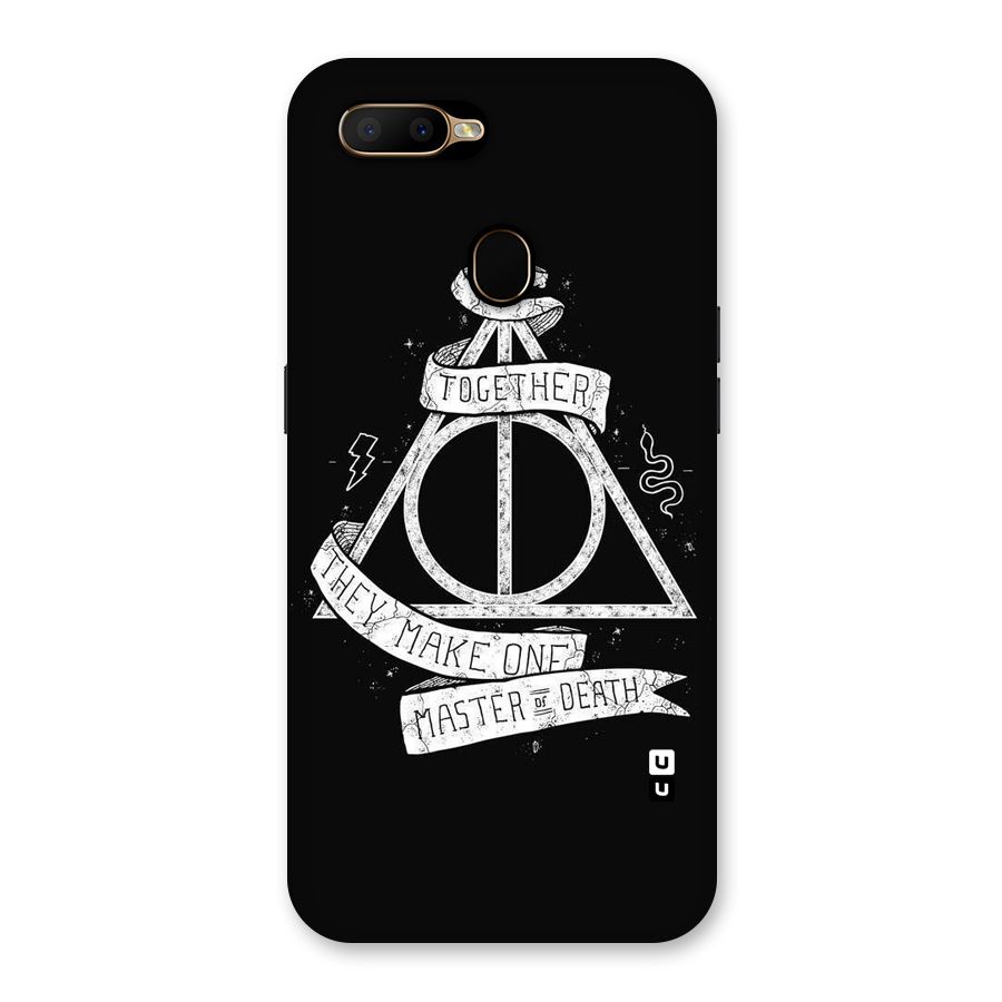 White Ribbon Back Case for Oppo A5s