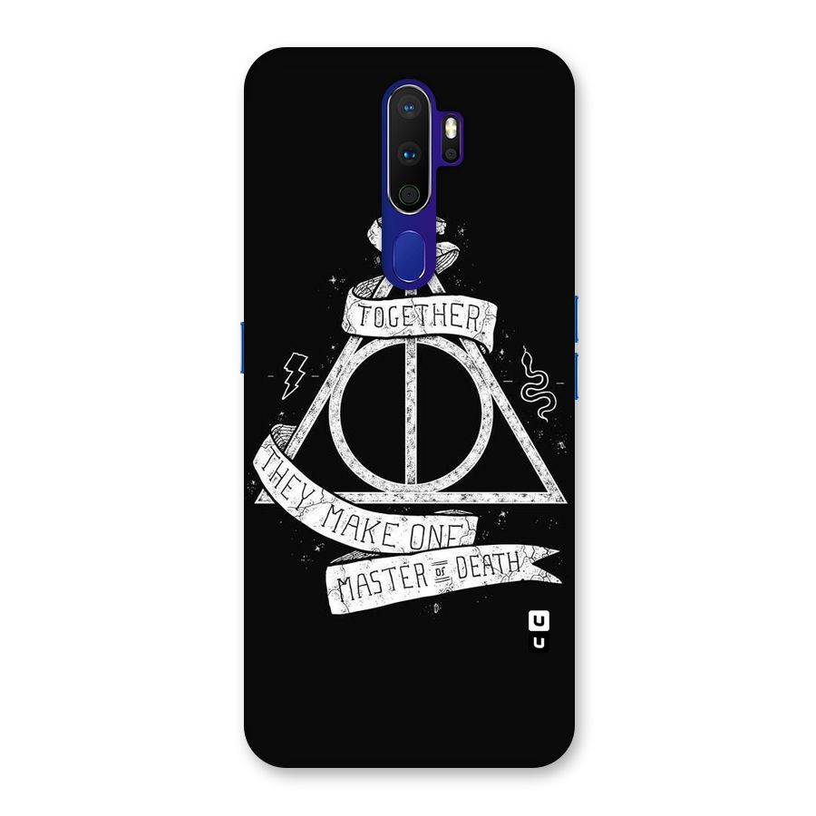 White Ribbon Back Case for Oppo A9 (2020)