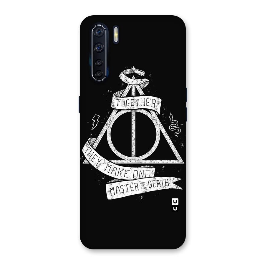 White Ribbon Back Case for Oppo F15