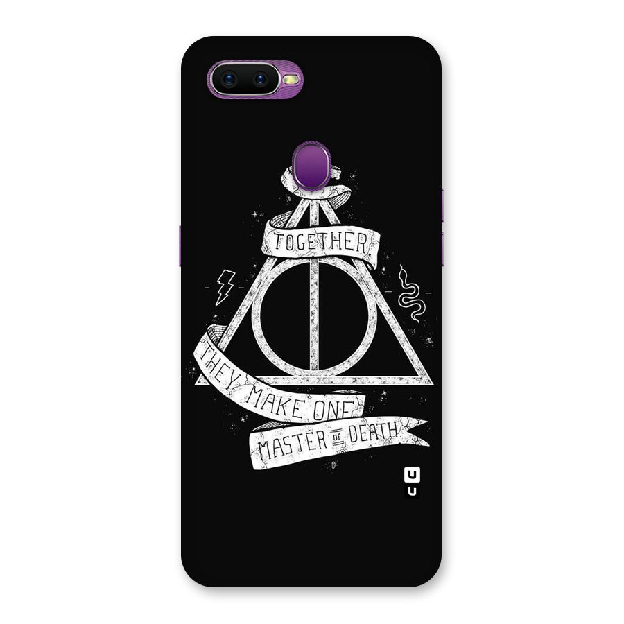 White Ribbon Back Case for Oppo F9