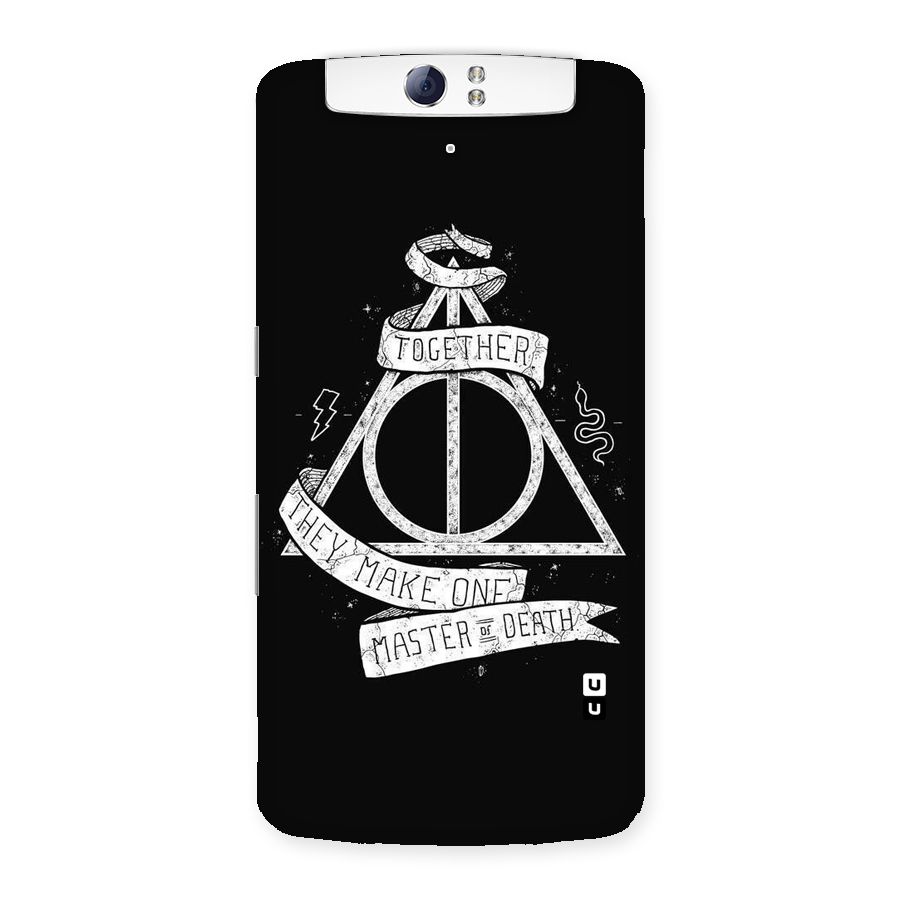 White Ribbon Back Case for Oppo N1