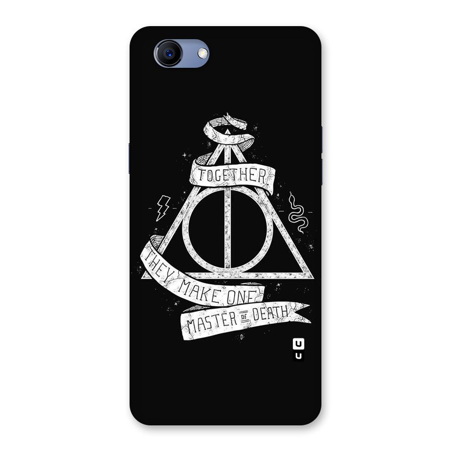 White Ribbon Back Case for Oppo Realme 1