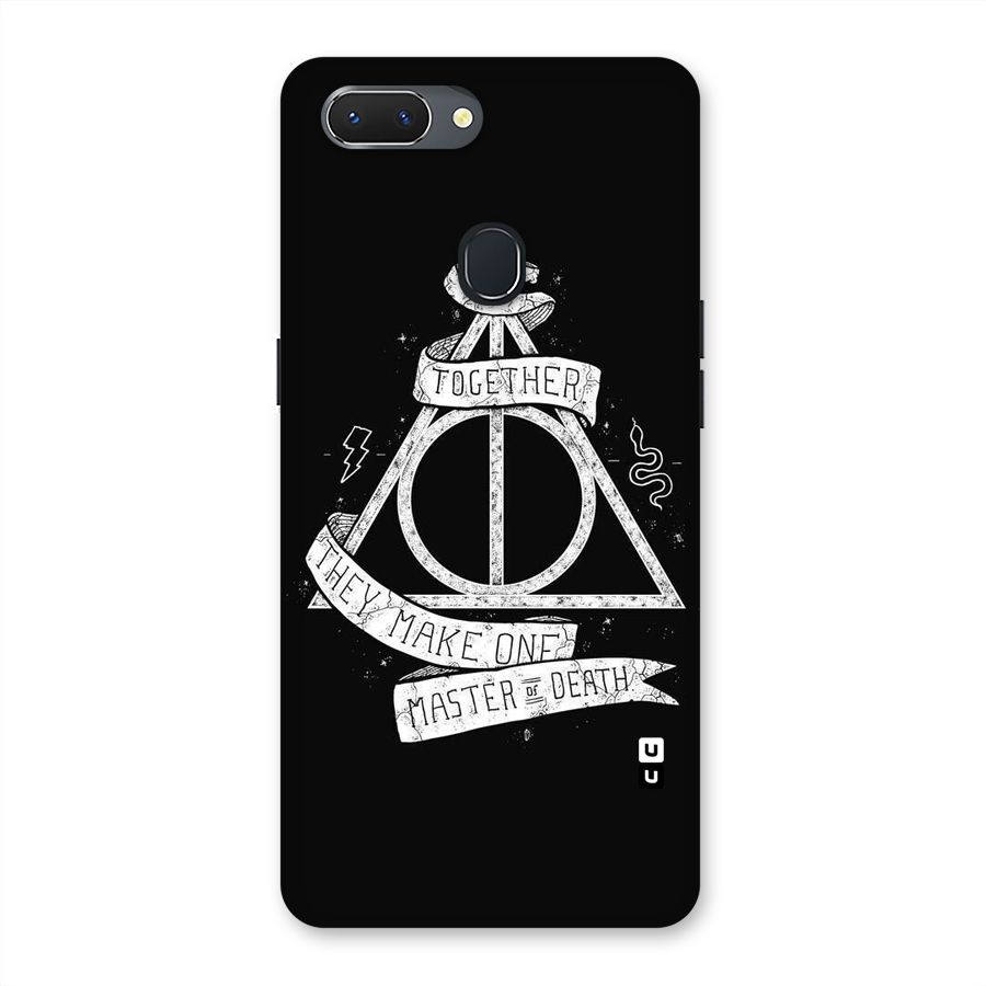 White Ribbon Back Case for Oppo Realme 2