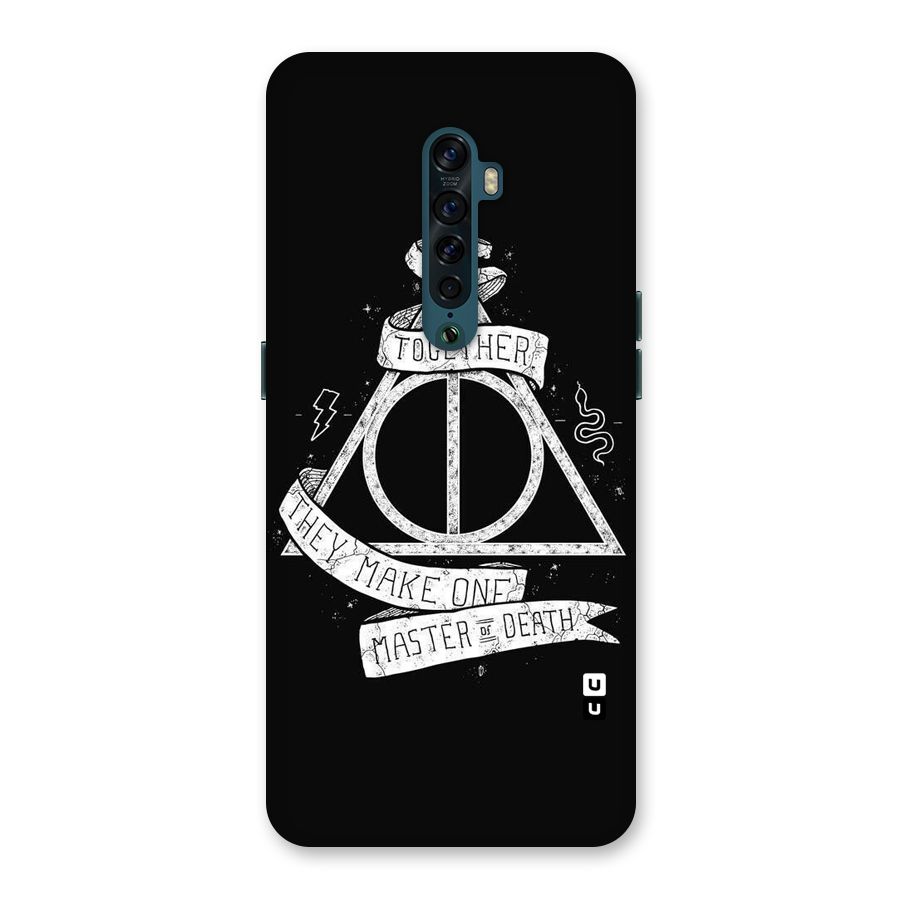 White Ribbon Back Case for Oppo Reno2