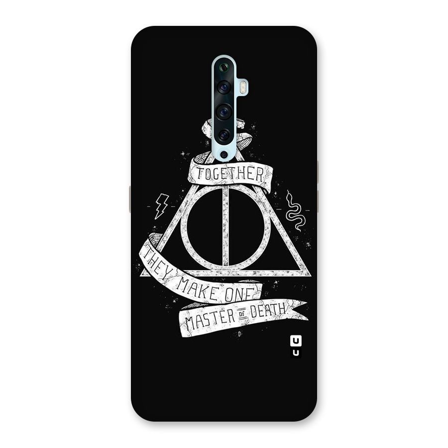 White Ribbon Back Case for Oppo Reno2 Z