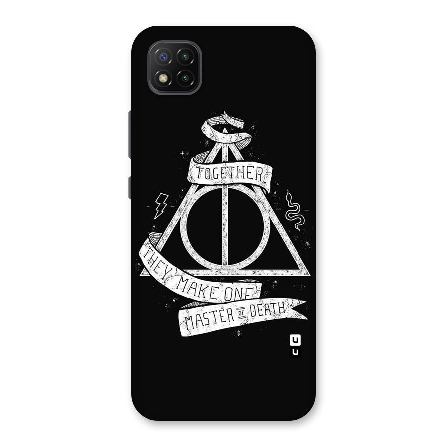 White Ribbon Back Case for Poco C3