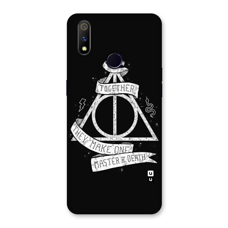 White Ribbon Back Case for Realme 3 Pro