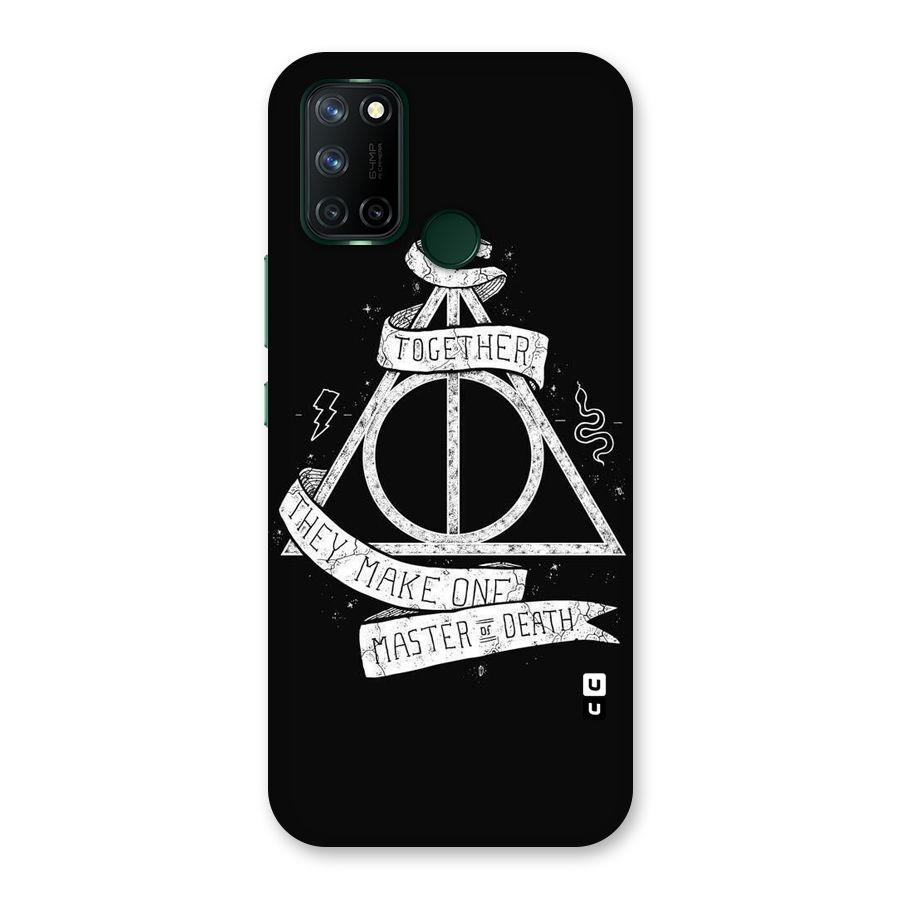 White Ribbon Back Case for Realme 7i