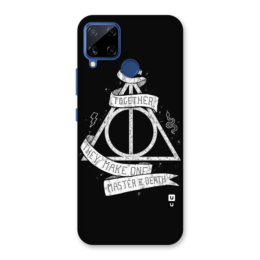 White Ribbon Back Case for Realme C15