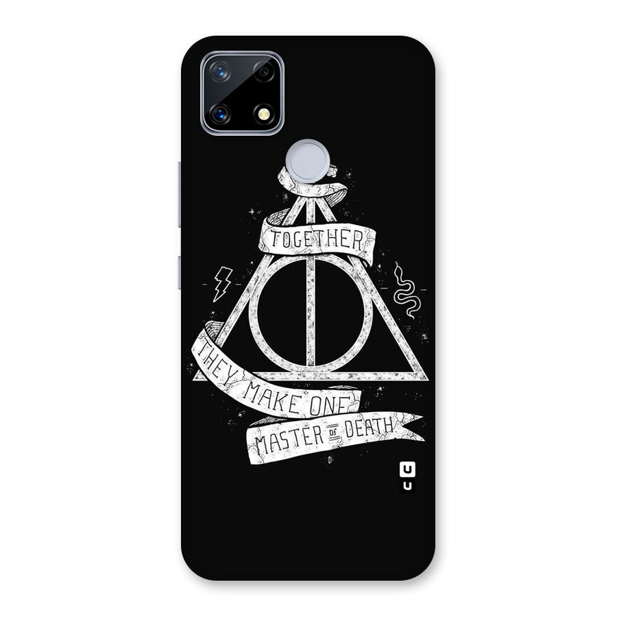 White Ribbon Back Case for Realme Narzo 20