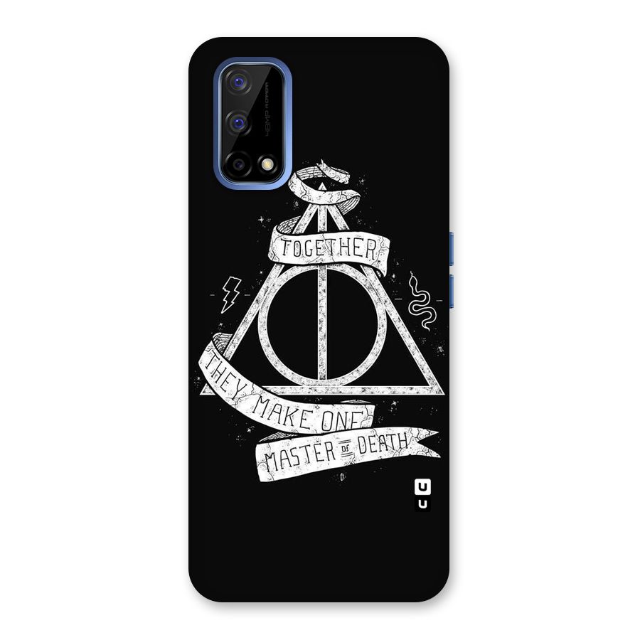 White Ribbon Back Case for Realme Narzo 30 Pro