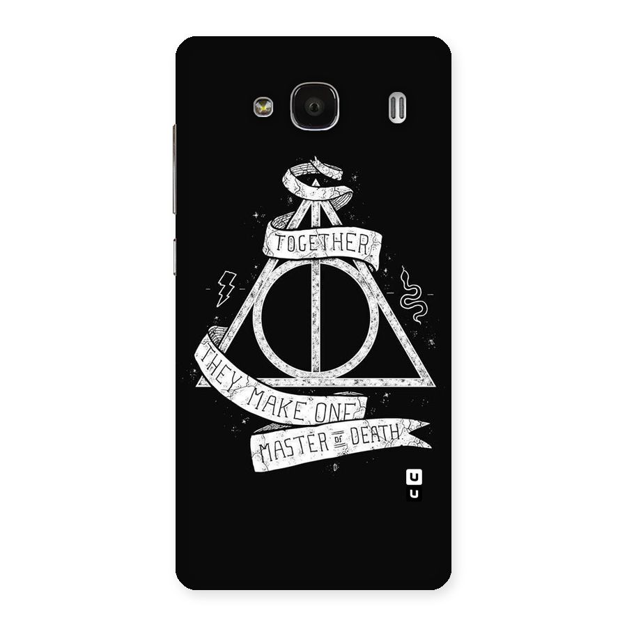 White Ribbon Back Case for Redmi 2 Prime