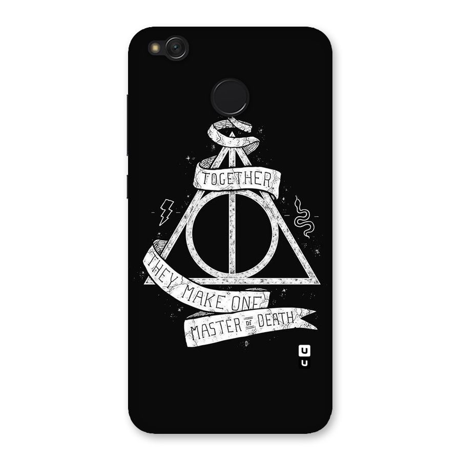 White Ribbon Back Case for Redmi 4