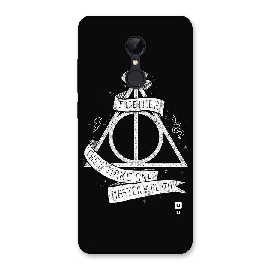 White Ribbon Back Case for Redmi 5