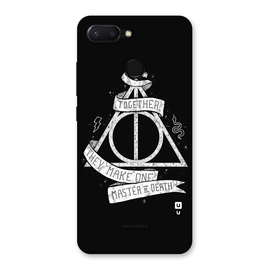 White Ribbon Back Case for Redmi 6
