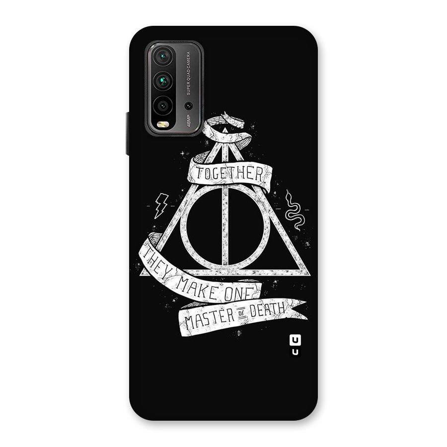 White Ribbon Back Case for Redmi 9 Power