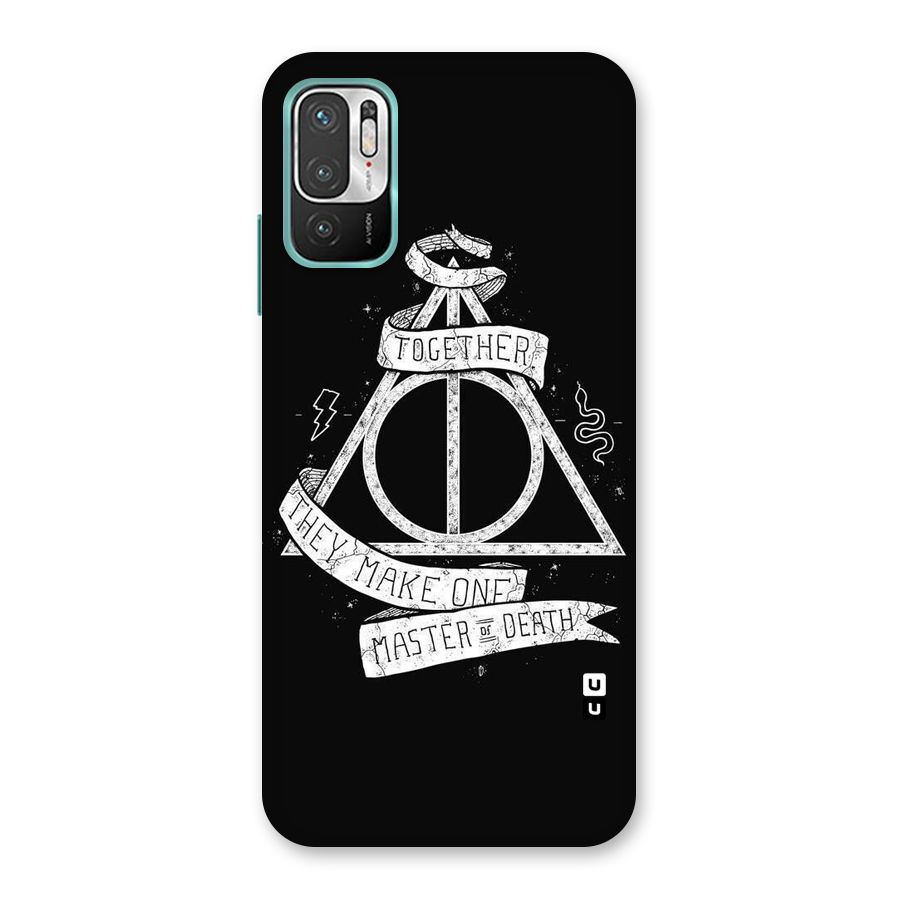 White Ribbon Back Case for Redmi Note 10T 5G