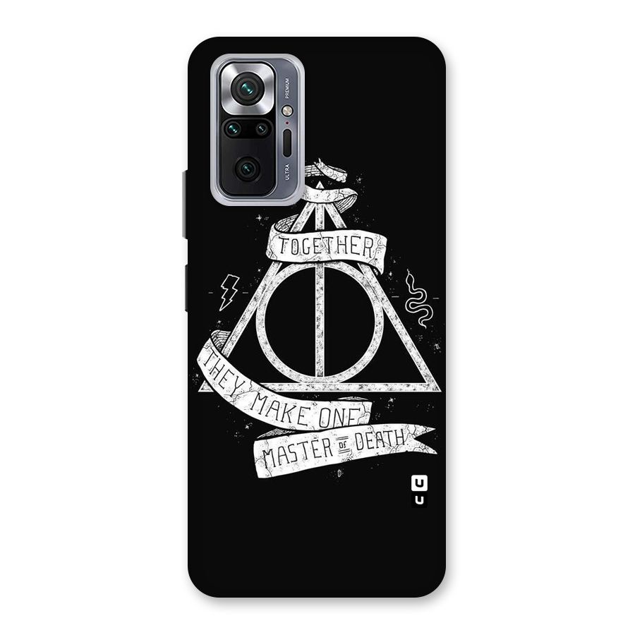 White Ribbon Back Case for Redmi Note 10 Pro Max