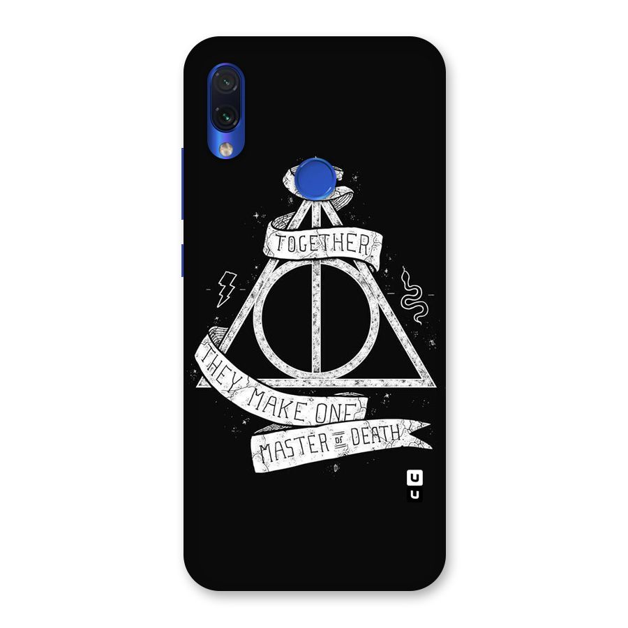 White Ribbon Back Case for Redmi Note 7