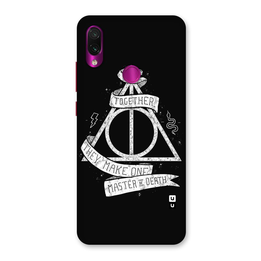 White Ribbon Back Case for Redmi Note 7 Pro