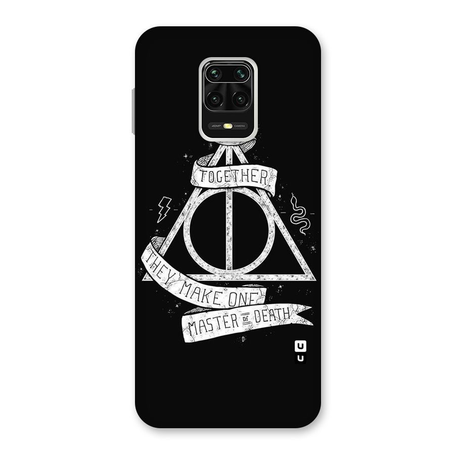 White Ribbon Back Case for Redmi Note 9 Pro