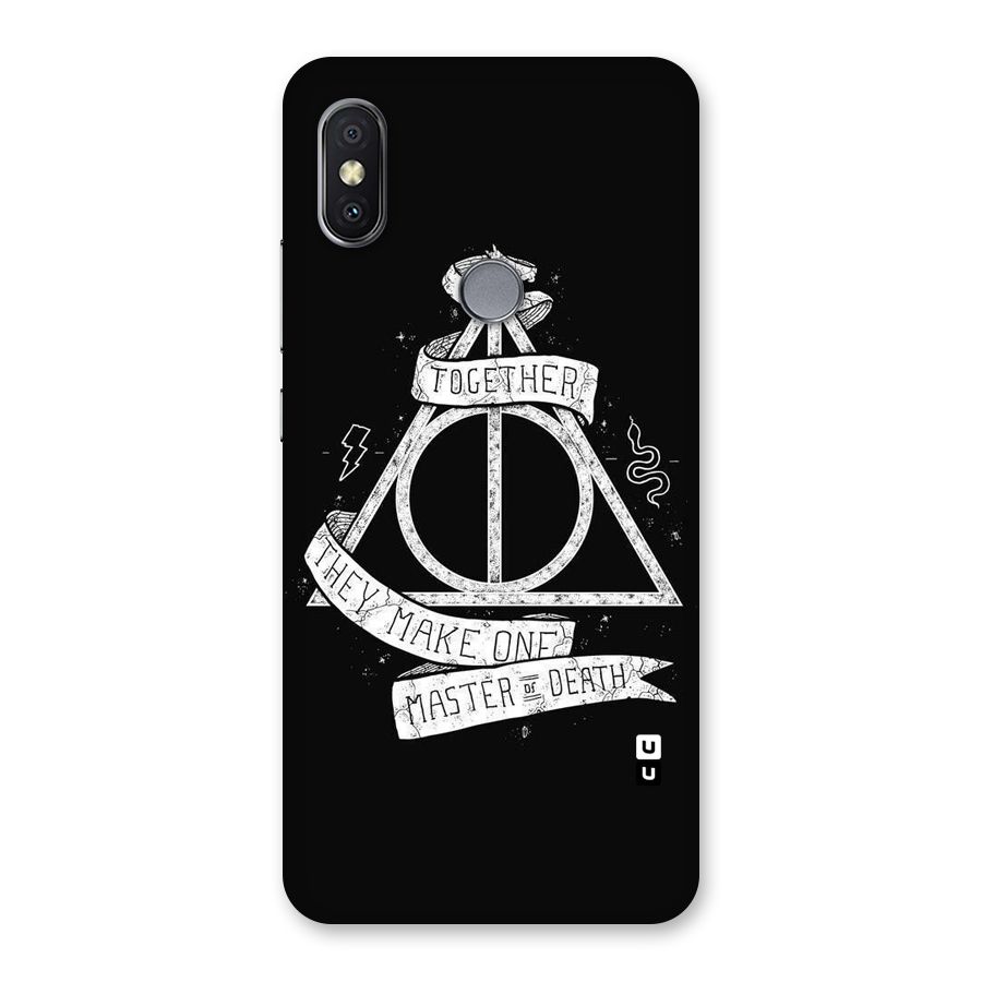 White Ribbon Back Case for Redmi Y2