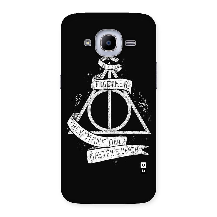 White Ribbon Back Case for Samsung Galaxy J2 Pro