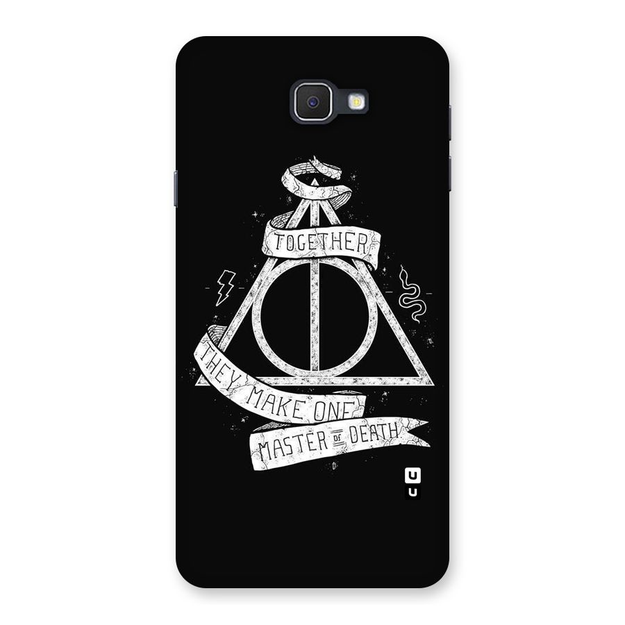 White Ribbon Back Case for Samsung Galaxy J7 Prime