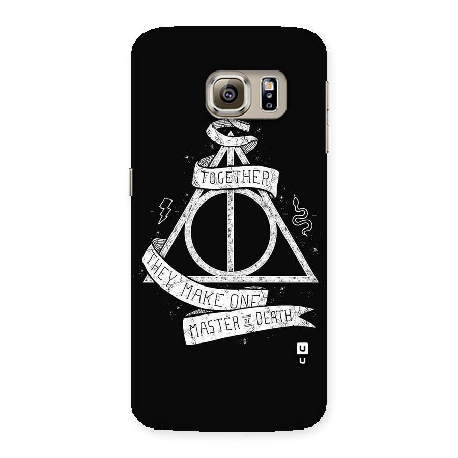 White Ribbon Back Case for Samsung Galaxy S6 Edge